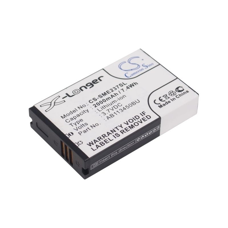 Li-ion Battery fits Samsung, e2370 solid, gt-e2370, xcover e2370 3.7V, 2000mAh Mobile & SmartPhone Cameron Sino Technology Limited