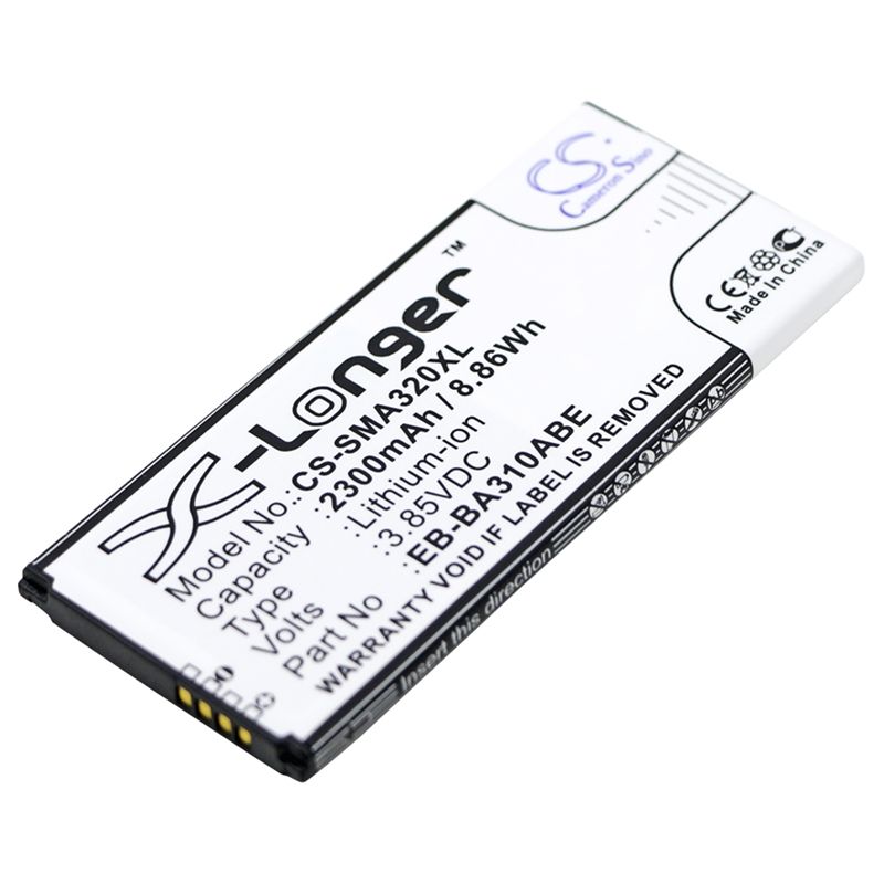 Li-ion Battery fits Samsung, galaxy a3 2016, galaxy a3 2016 duos lte, galaxy a3 2016 lte 3.85V, 2300mAh Mobile & SmartPhone Cameron Sino Technology Limited
