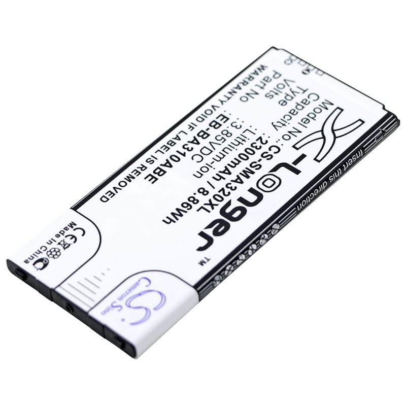 Li-ion Battery fits Samsung, galaxy a3 2016, galaxy a3 2016 duos lte, galaxy a3 2016 lte 3.85V, 2300mAh Mobile & SmartPhone Cameron Sino Technology Limited