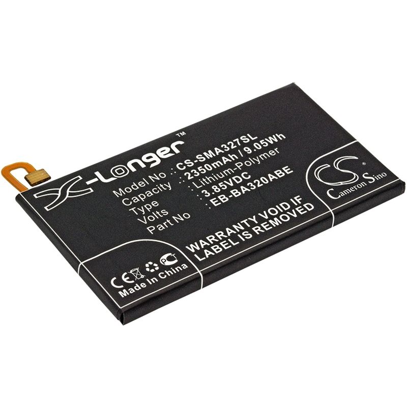 Li-polymer Battery Fits Samsung, Galaxy A3 2017, Galaxy A3 2017 4g, Galaxy A3 2017 4g Lte 3.85v, 2350mah Mobile & SmartPhone Cameron Sino Technology Limited