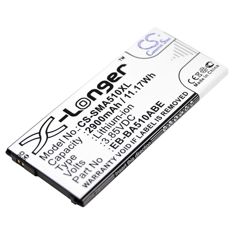 Li-ion Battery fits Samsung, galaxy a5 2016 duos, sm-a5100, sm-a510f 3.85V, 2900mAh Mobile & SmartPhone Cameron Sino Technology Limited