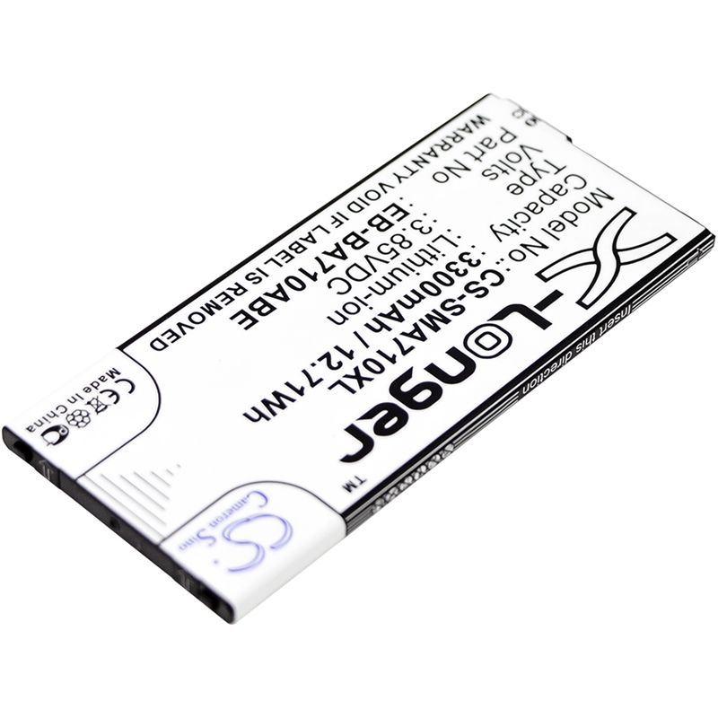 Li-ion Battery Fits Samsung, Galaxy A7 2016 Duos, Galaxy A7 2016 Duos Td-lte, Sm-a710 3.85v, 3300mah Mobile & SmartPhone Cameron Sino Technology Limited