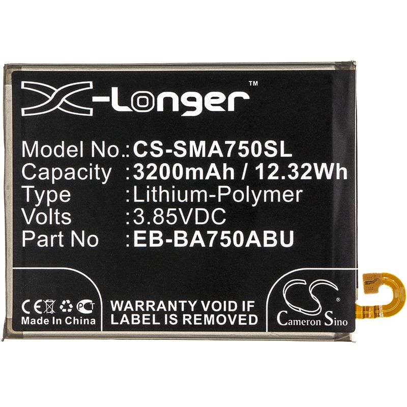 Li-Polymer Battery fits Samsung, galaxy a7 2018, galaxy a7 2018 duos, sm-a750 3.85V, 3200mAh Mobile & SmartPhone Cameron Sino Technology Limited