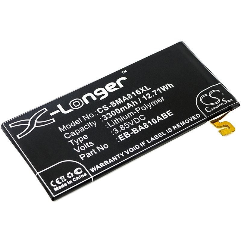 Li-Polymer Battery fits Samsung, galaxy a8 2016, galaxy a8 2016 duos td-lte, sm-a810 3.85V, 3300mAh Mobile & SmartPhone Cameron Sino Technology Limited