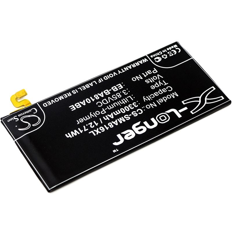 Li-Polymer Battery fits Samsung, galaxy a8 2016, galaxy a8 2016 duos td-lte, sm-a810 3.85V, 3300mAh Mobile & SmartPhone Cameron Sino Technology Limited