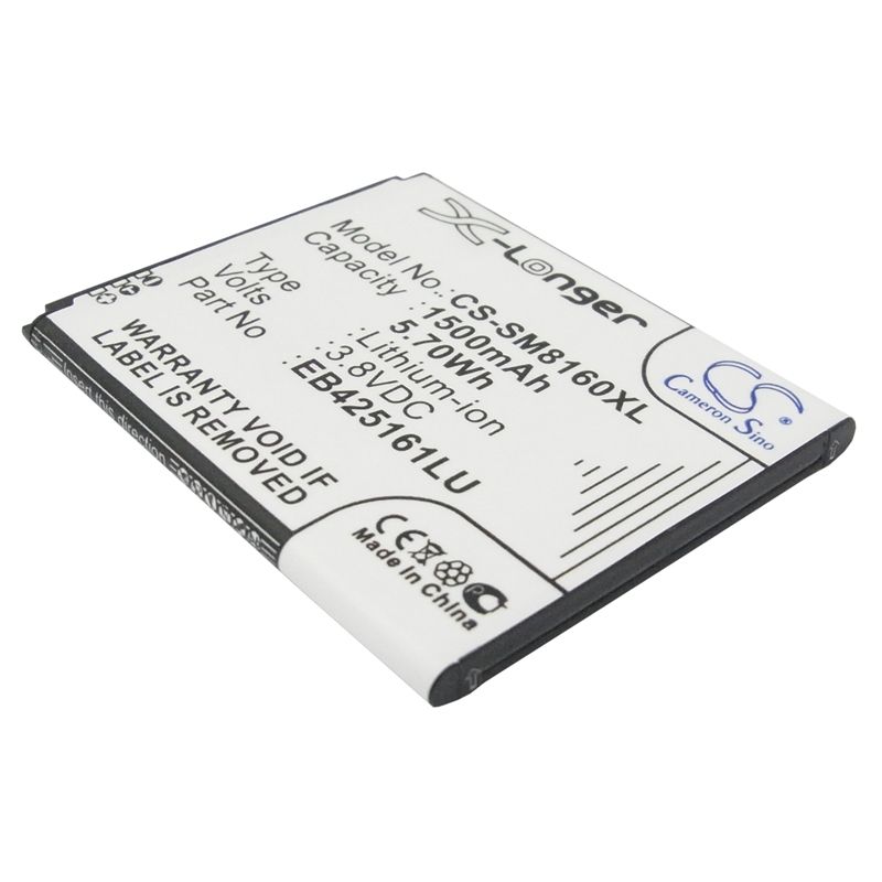 Li-ion Battery Fits Samsung, Galaxy Ace 2, Galaxy Ace Ii X, Galaxy Exhibit 3.8v, 1500mah Mobile & SmartPhone Cameron Sino Technology Limited
