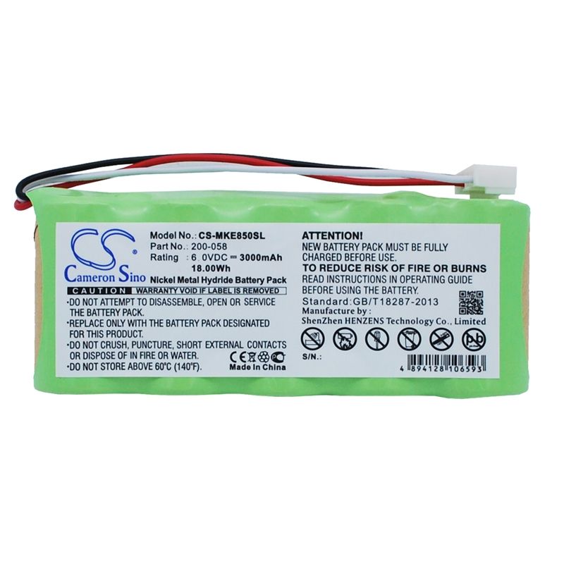 Ni-mh Battery Fits Ge, Magna-mike 8500, 6.0v, 3000mah Equipment & Survey & Test Cameron Sino Technology Limited