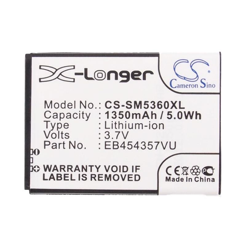Li-ion Battery fits Samsung, galaxy chat, galaxy m pro 2, galaxy m pro ii 3.7V, 1350mAh Mobile & SmartPhone Cameron Sino Technology Limited