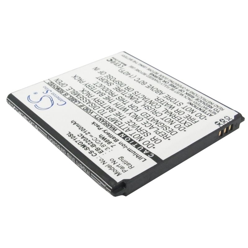 Li-ion Battery fits Samsung, galaxy grand 2, galaxy grand 2 duos, sm-g7102 3.8V, 2100mAh Mobile & SmartPhone Cameron Sino Technology Limited