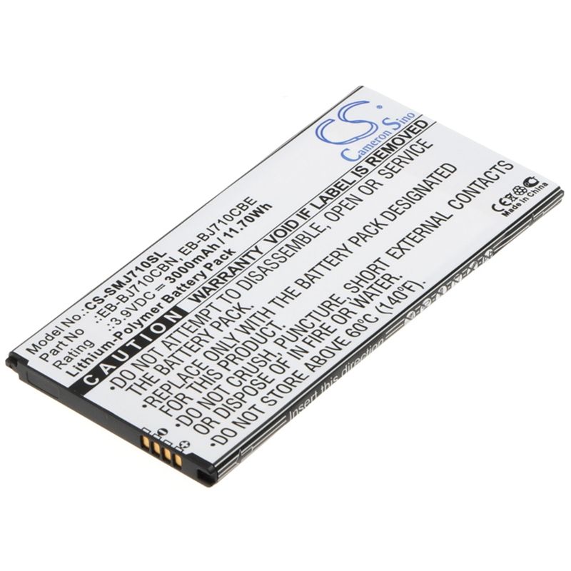 Li-Polymer Battery fits Samsung, galaxy j7 2016, galaxy j7 6 duos td-lte, galaxy j7 metal 2016 duos lte 3.9V, 3000mAh Mobile & SmartPhone Cameron Sino Technology Limited