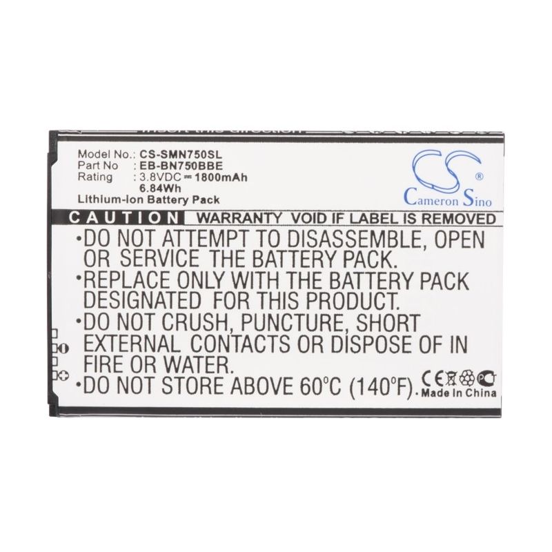 Li-ion Battery Fits Samsung, Galaxy Note 3 Mini, Galaxy Note 3 Neo, Galaxy Note 3 Neo Duos 3.8v, 1800mah Mobile & SmartPhone Cameron Sino Technology Limited (Suspended)