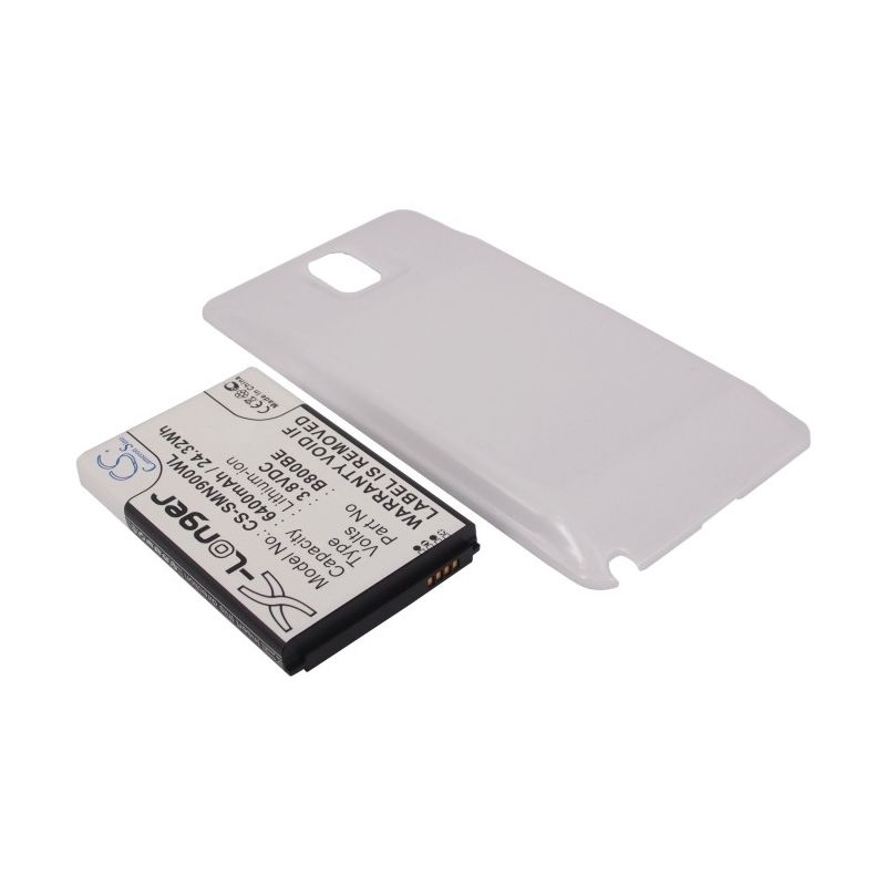 White 3.8V 6400mAh Samsung, galaxy note 3, galaxy note iii, sc-01f Replacement Battery Mobile & SmartPhone Cameron Sino Technology Limited