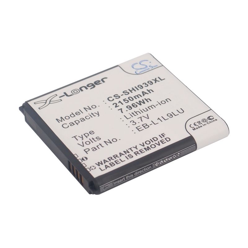 Li-ion Battery fits Samsung, galaxy s3 duos, sch-i939d 3.7V, 2150mAh Mobile & SmartPhone Cameron Sino Technology Limited