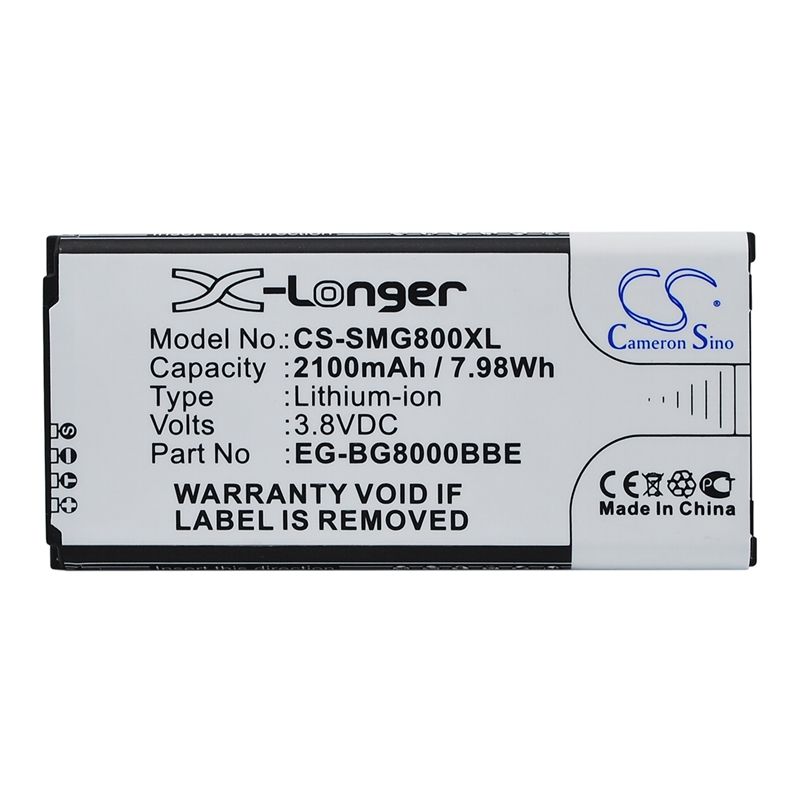 Li-ion Battery Fits Samsung, Galaxy S5 Dx, Galaxy S5 Mini, Sm-g800 3.85v, 2100mah Mobile & SmartPhone Cameron Sino Technology Limited