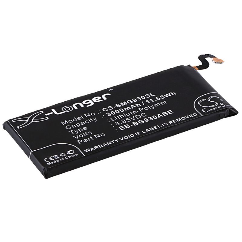 Li-polymer Battery Fits Samsung, Galaxy S7, Galaxy S7 Duos, Galaxy S7 Xlte 3.85v, 3000mah Mobile & SmartPhone Cameron Sino Technology Limited