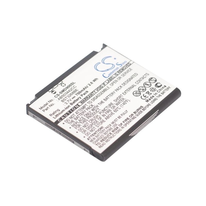 Li-ion Battery fits Samsung, gh-e788, sgh-d900, sgh-d900b 3.7V, 700mAh Mobile & SmartPhone Cameron Sino Technology Limited (Suspended)