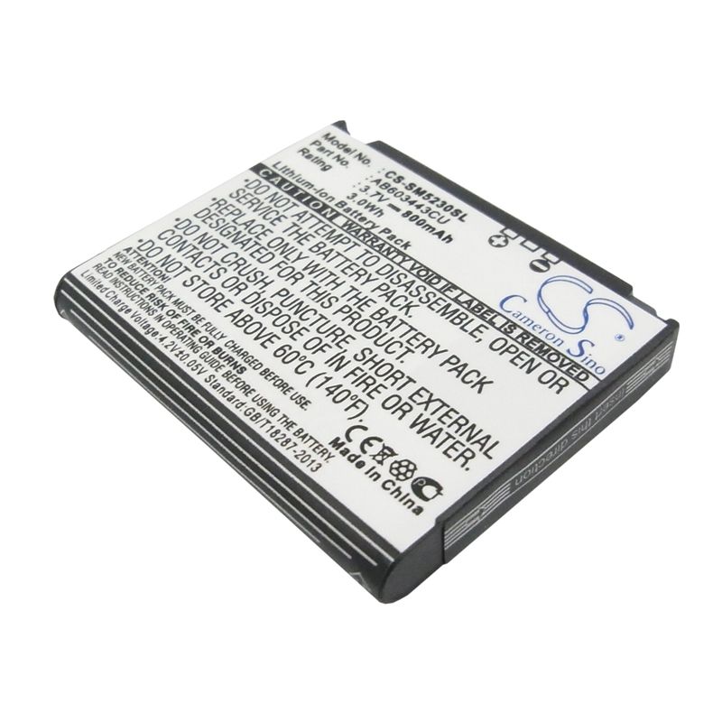 Li-ion Battery fits Samsung, gt-s5230c, gt-s5233a, gt-s5233c 3.7V, 800mAh Mobile & SmartPhone Cameron Sino Technology Limited (Suspended)