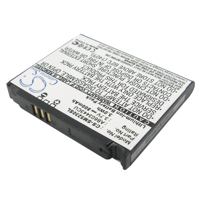 Li-ion Battery fits Samsung, gt-s5230c, gt-s5233a, gt-s5233c 3.7V, 800mAh Mobile & SmartPhone Cameron Sino Technology Limited (Suspended)
