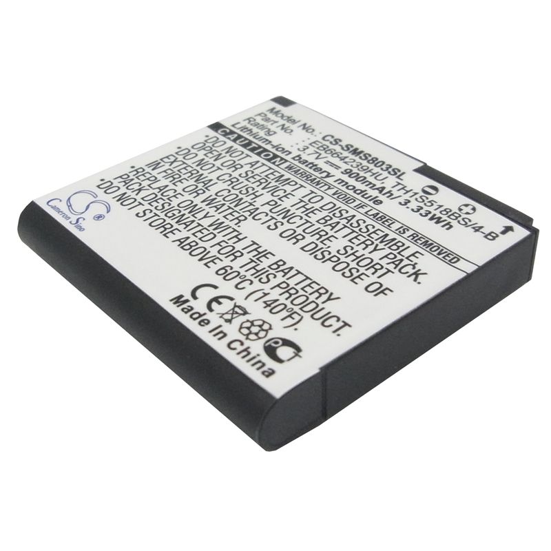 Li-ion Battery fits Samsung, gt-s7550, gt-s8000, gt-s8000 jet 3.7V, 900mAh Mobile & SmartPhone Cameron Sino Technology Limited (Suspended)