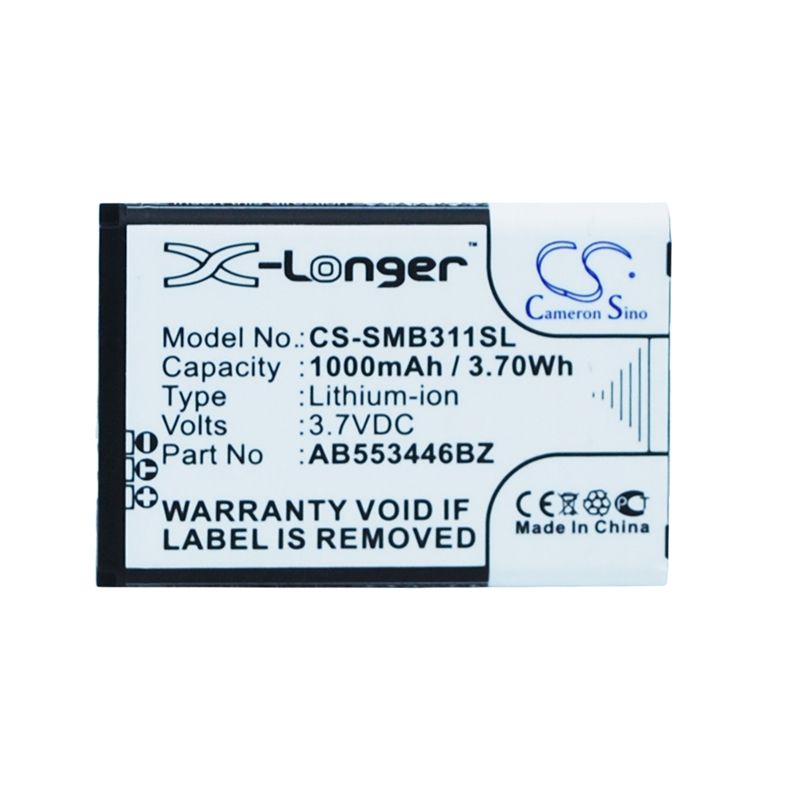 Li-ion Battery fits Samsung, gusto 3, sm-b311, sm-b311b 3.7V, 1000mAh Mobile & SmartPhone Cameron Sino Technology Limited