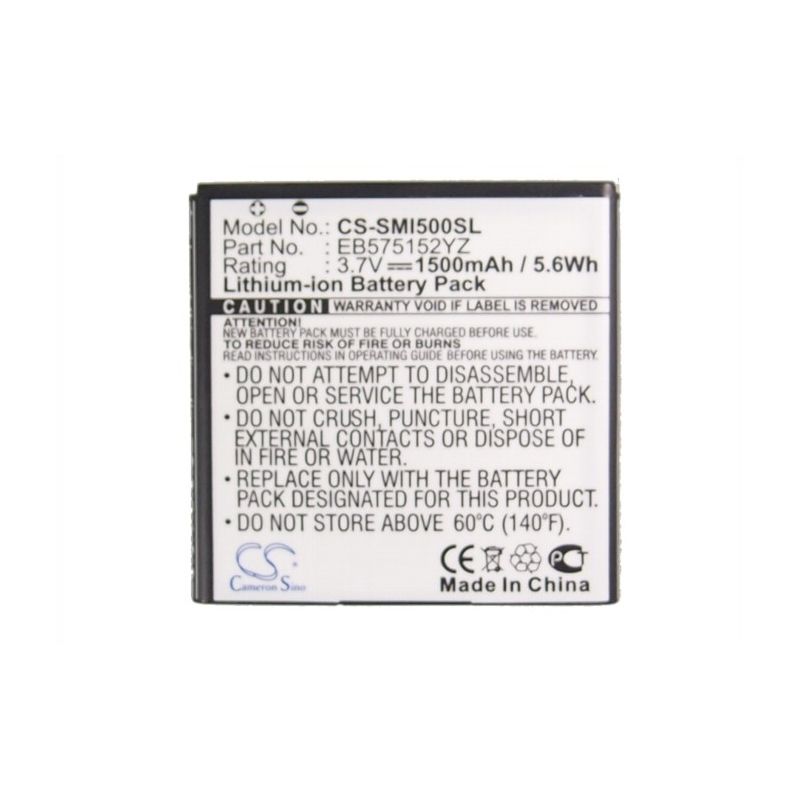 Li-ion Battery fits Samsung, sch-i500, verizon, fascinate 3.7V, 1500mAh Mobile & SmartPhone Cameron Sino Technology Limited (Suspended)