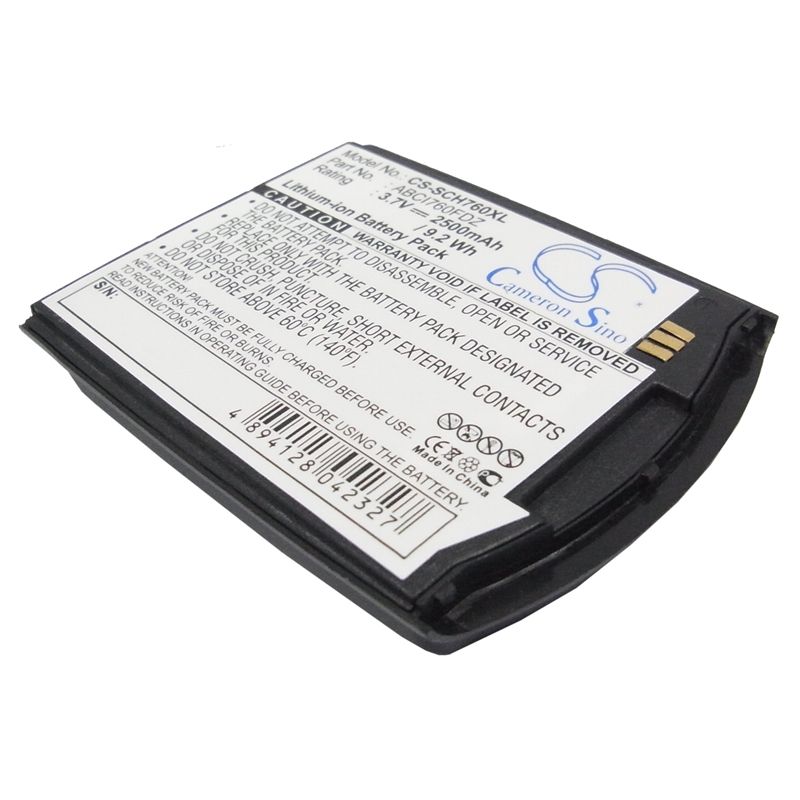 Li-ion Battery fits Samsung, sch-i760, verizon, sch-i760 3.7V, 2500mAh Mobile & SmartPhone Cameron Sino Technology Limited