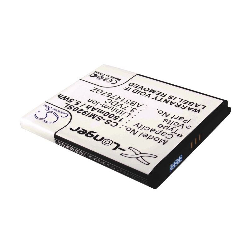 Li-ion Battery fits Samsung, sch-i920, sch-i920 omnia ii, sch-i920v 3.7V, 1500mAh Mobile & SmartPhone Cameron Sino Technology Limited