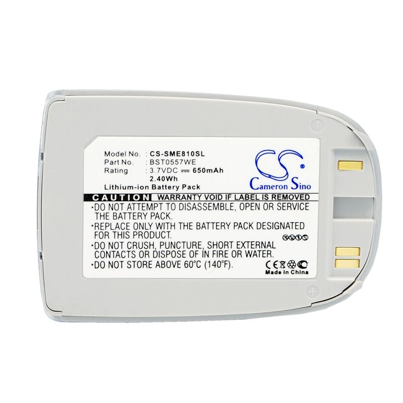 Li-ion Battery fits Samsung, sgh-e810, sgh-e815, sgh-e818 3.7V, 650mAh Mobile & SmartPhone Cameron Sino Technology Limited (Suspended)
