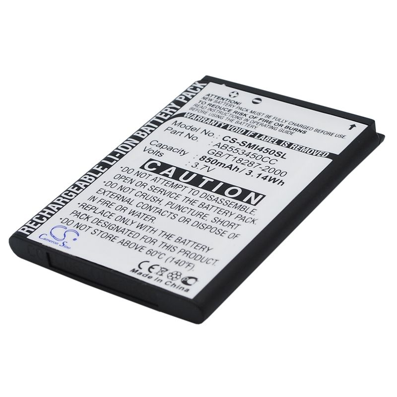 Li-ion Battery fits Samsung, sgh-i450, sgh-i458 3.7V, 850mAh Mobile & SmartPhone Cameron Sino Technology Limited