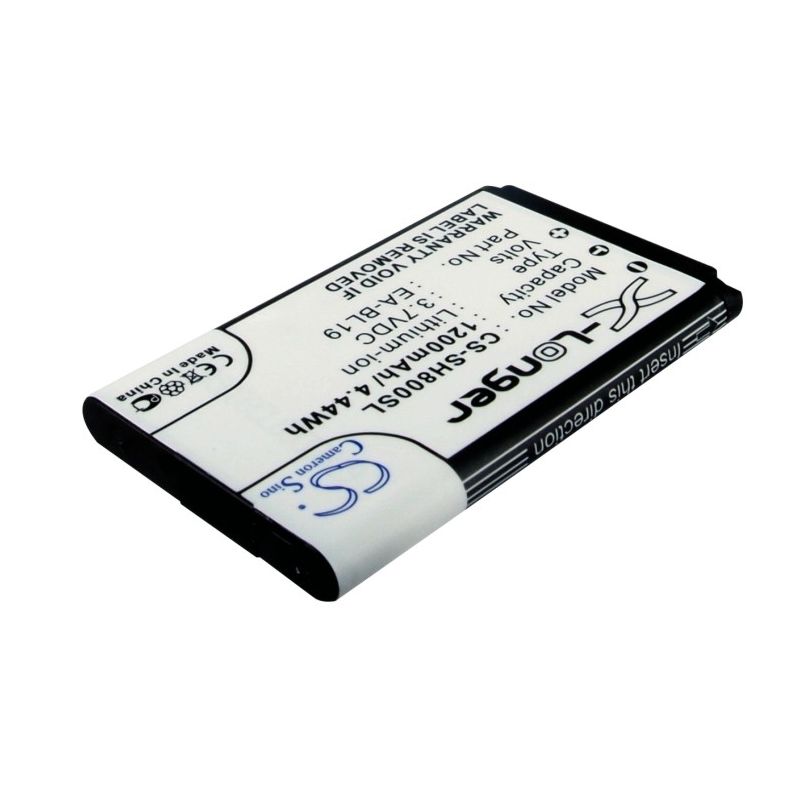 Li-ion Battery fits Sharp, n49a, sh800, sh800m 3.7V, 1200mAh Mobile & SmartPhone Cameron Sino Technology Limited (Suspended)