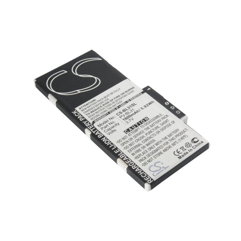 Li-ion Battery fits Sharp, pv-bl31, t-mobile, sidekick id 3.7V, 1600mAh Mobile & SmartPhone Cameron Sino Technology Limited
