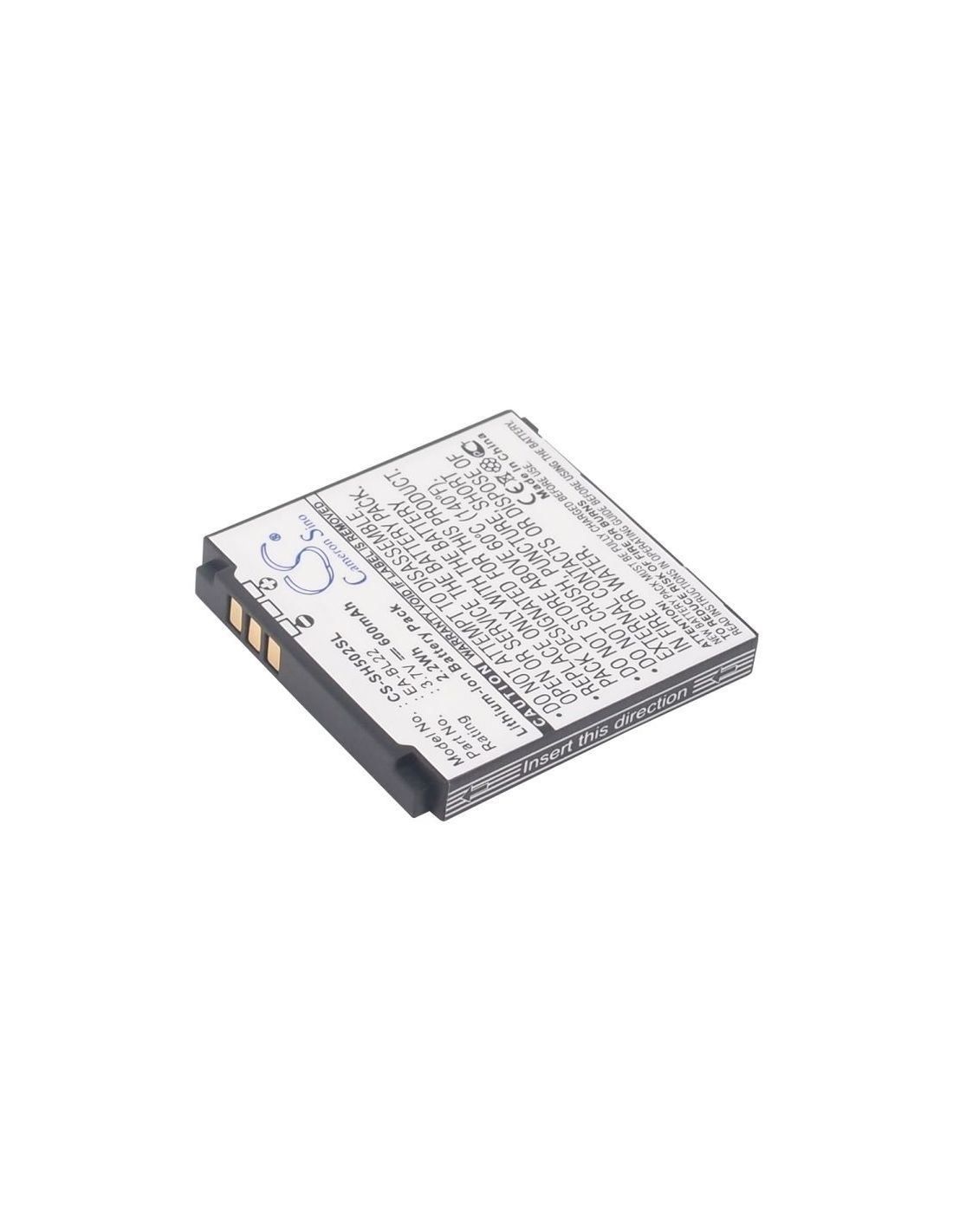 Li-ion Battery fits Sharp, sh5010c, sh5018c, sh5020c 3.7V, 600mAh Mobile & SmartPhone Cameron Sino Technology Limited