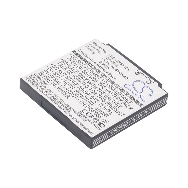 Li-ion Battery fits Sharp, sh5010c, sh5018c, sh5020c 3.7V, 600mAh Mobile & SmartPhone Cameron Sino Technology Limited