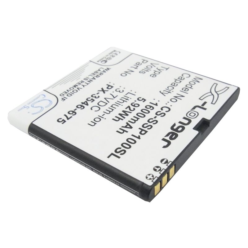 Li-ion Battery fits Simvalley, sp-100 3.7V, 1600mAh Mobile & SmartPhone Cameron Sino Technology Limited