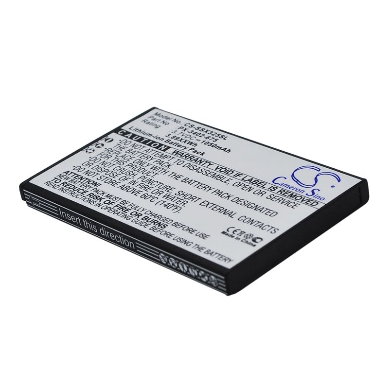 Li-ion Battery fits Simvalley, sx-325 3.7V, 1050mAh Mobile & SmartPhone Cameron Sino Technology Limited