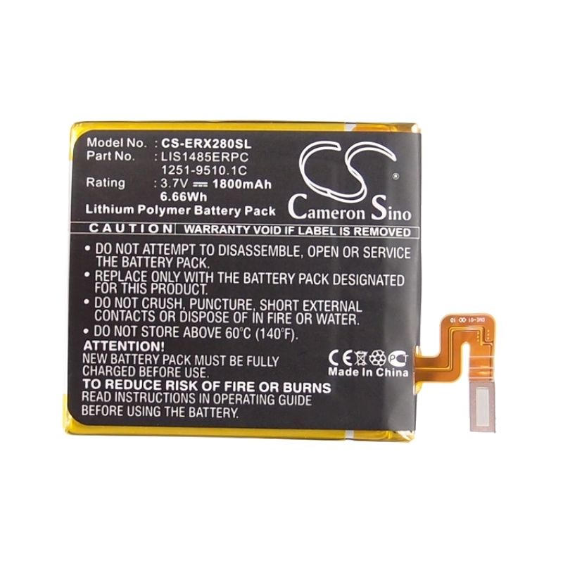 Li-polymer Battery Fits Sony Ericsson, Acro Hd, Aoba, Hayate 3.7v, 1800mah Mobile & SmartPhone Cameron Sino Technology Limited