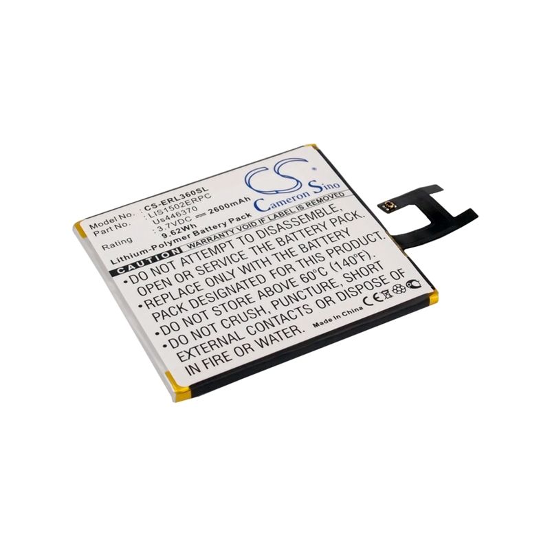 Li-Polymer Battery fits Sony ericsson, c2304, c2305, c6602 3.7V, 2600mAh Mobile & SmartPhone Cameron Sino Technology Limited