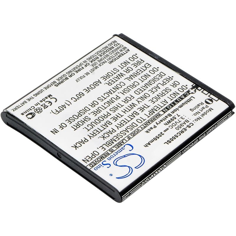 Li-ion Battery fits Sony ericsson, c5503, c550x, dogo 3.7V, 2050mAh Mobile & SmartPhone Cameron Sino Technology Limited