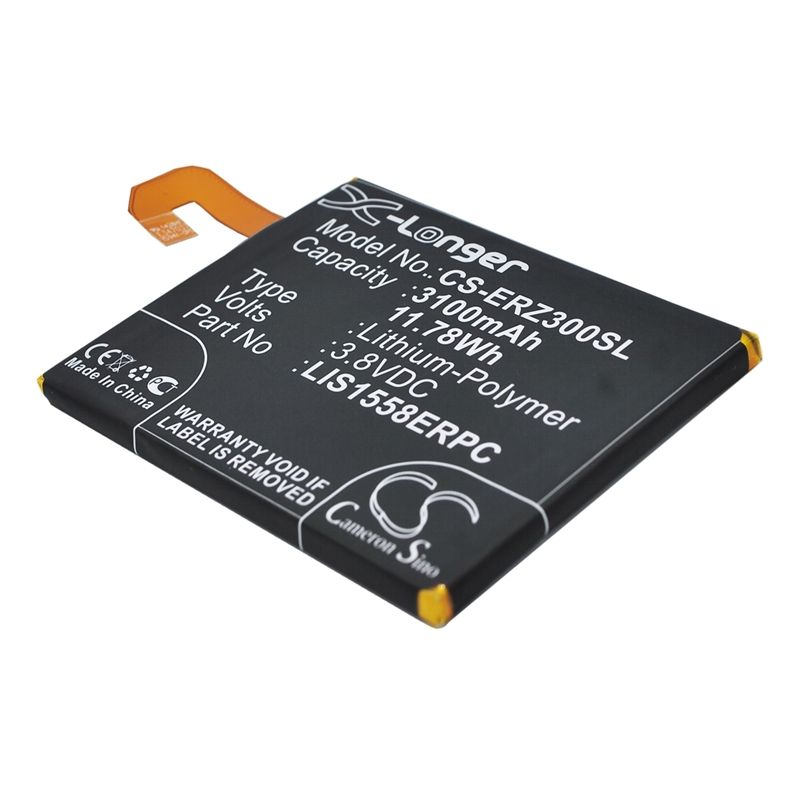 Li-Polymer Battery fits Sony ericsson, d6616, d6633, d6653 3.8V, 3100mAh Mobile & SmartPhone Cameron Sino Technology Limited