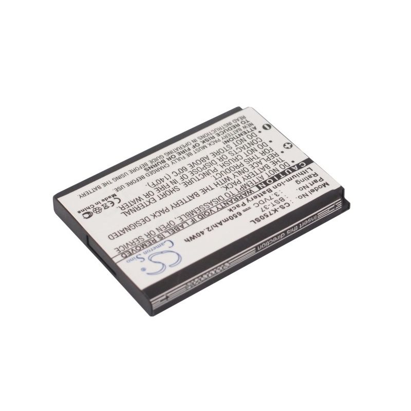 Li-ion Battery Fits Sony Ericsson, D750, D750i, J100i 3.7v, 650mah Mobile & SmartPhone Cameron Sino Technology Limited