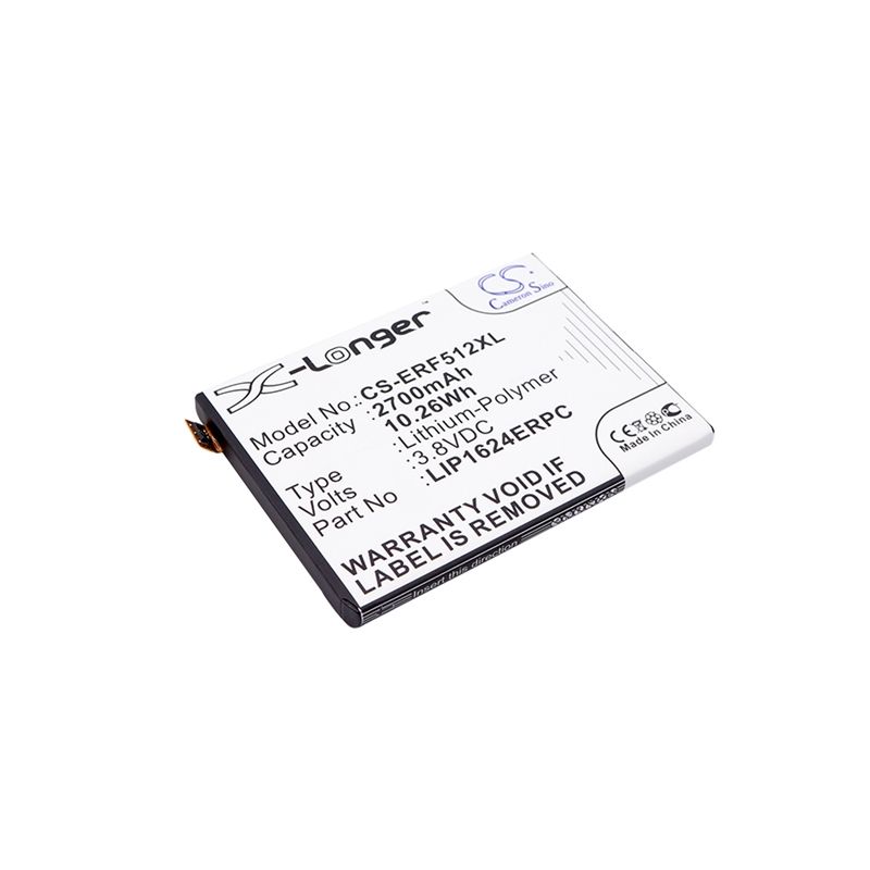 Li-polymer Battery Fits Sony Ericsson, F5121, F5122, Xperia X 3.8v, 2700mah Mobile & SmartPhone Cameron Sino Technology Limited