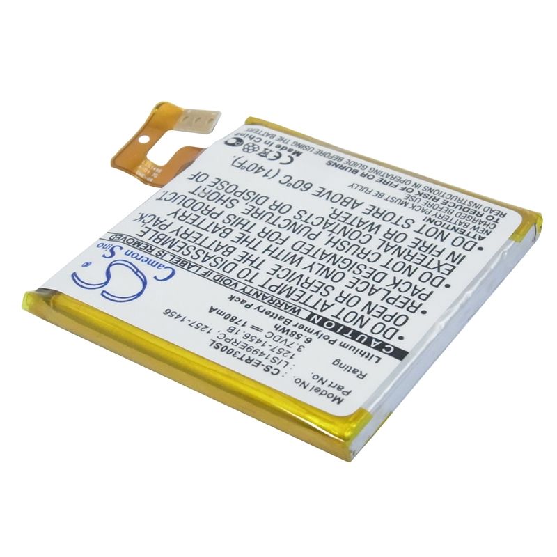 Li-Polymer Battery fits Sony ericsson, lt30a, lt30at, lt30i 3.7V, 1780mAh Mobile & SmartPhone Cameron Sino Technology Limited