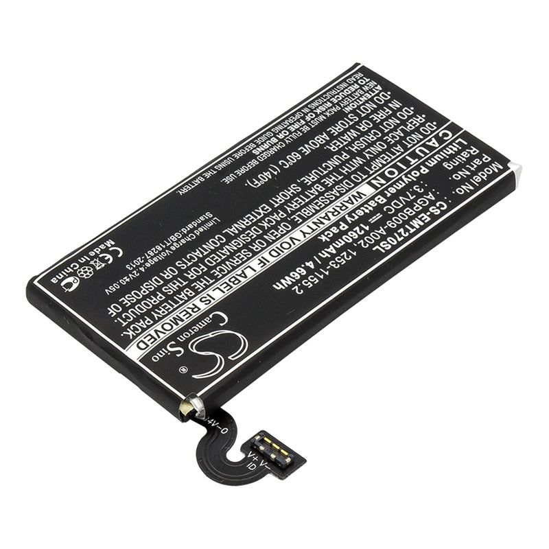 Li-Polymer Battery fits Sony ericsson, pepper, xperia mt27, xperia mt27i 3.7V, 1260mAh Mobile & SmartPhone Cameron Sino Technology Limited