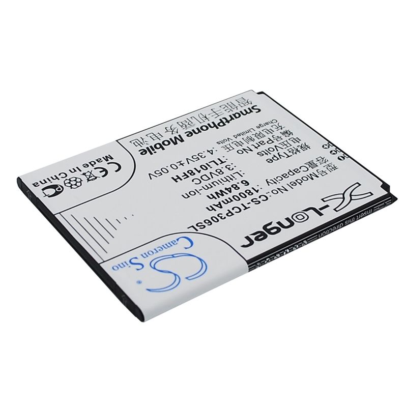 Li-ion Battery fits Tcl, j706t, p306c, p306w 3.8V, 1800mAh Mobile & SmartPhone Cameron Sino Technology Limited