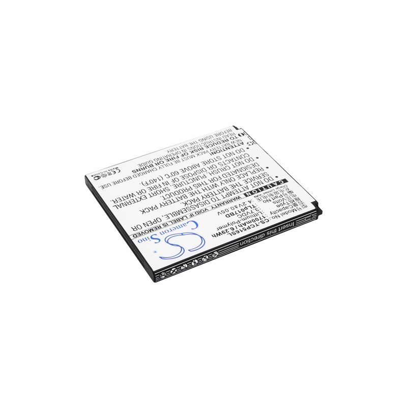 Li-Polymer Battery fits Tcl, p516l 3.7V, 1700mAh Communications Cameron Sino Technology Limited (Suspended)