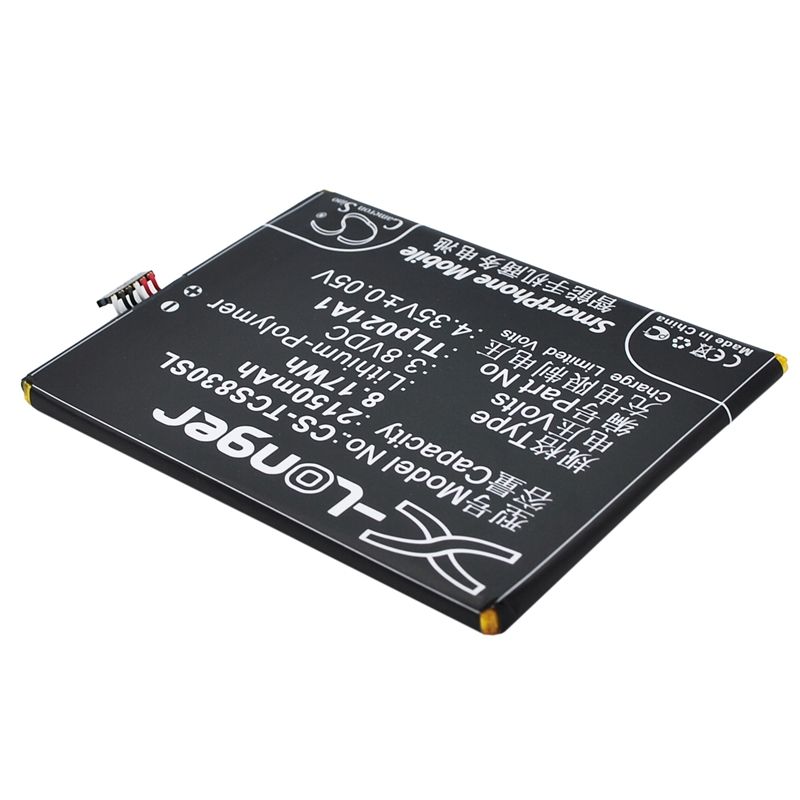 Li-Polymer Battery fits Tcl, s830u, s838m, s850l 3.8V, 2150mAh Communications Cameron Sino Technology Limited (Suspended)