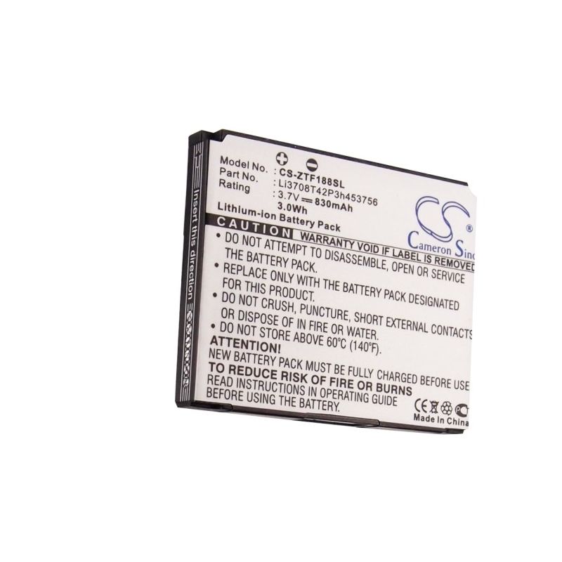 Li-ion Battery fits Telstra, cranberry, f168, f188 3.7V, 830mAh Mobile & SmartPhone Cameron Sino Technology Limited