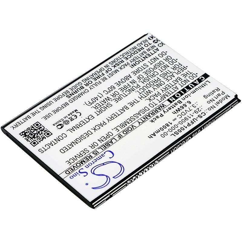 Li-ion Battery fits Ulefone, paris, u007 3.7V, 1800mAh Mobile & SmartPhone Cameron Sino Technology Limited