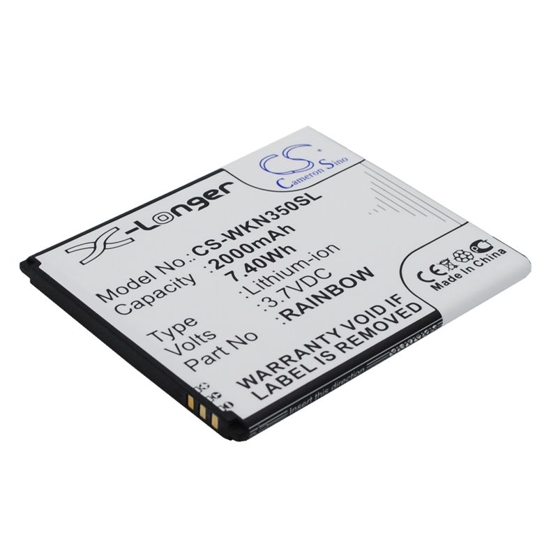 Li-ion Battery fits Wiko, bloom, m172, n350 3.7V, 2000mAh Mobile & SmartPhone Cameron Sino Technology Limited