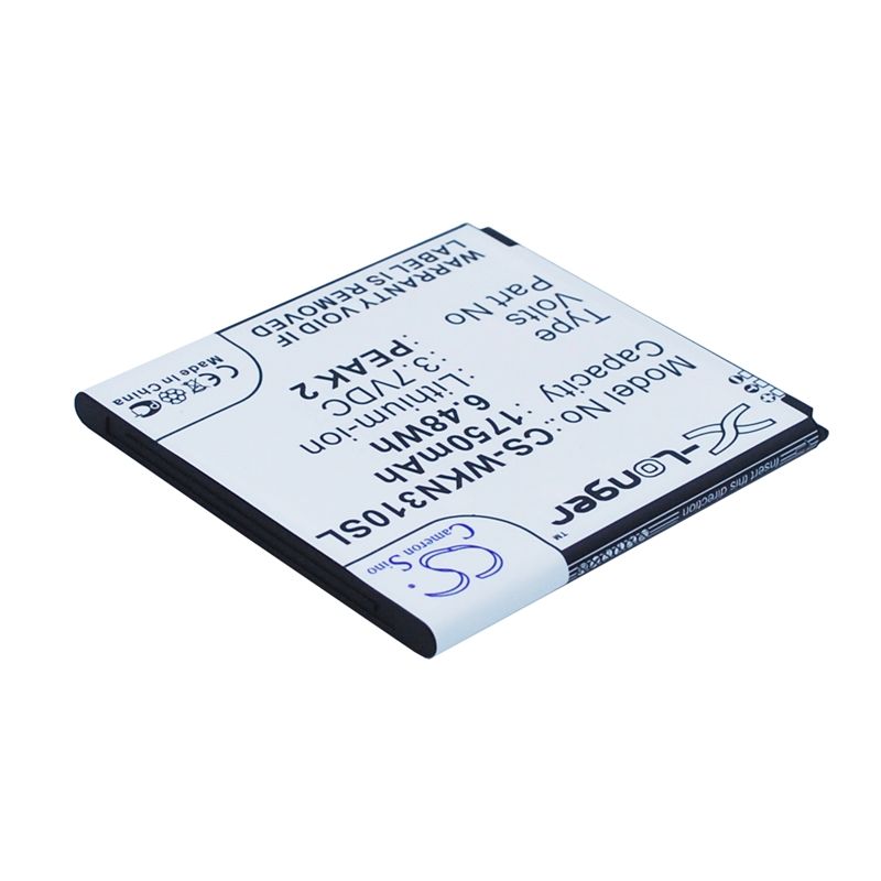 Li-ion Battery fits Wiko, cink peax, cink peax 2, n310 3.7V, 1750mAh Mobile & SmartPhone Cameron Sino Technology Limited